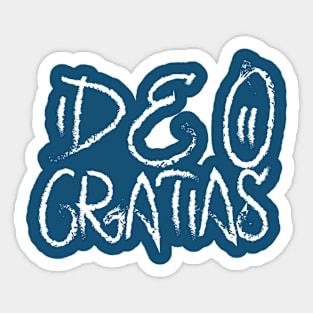 Deo Gratias Sticker